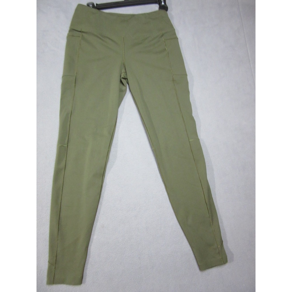 Mountain Hardwear Leggings Womens Small Green Stretch Hiking Mid Rise Workout